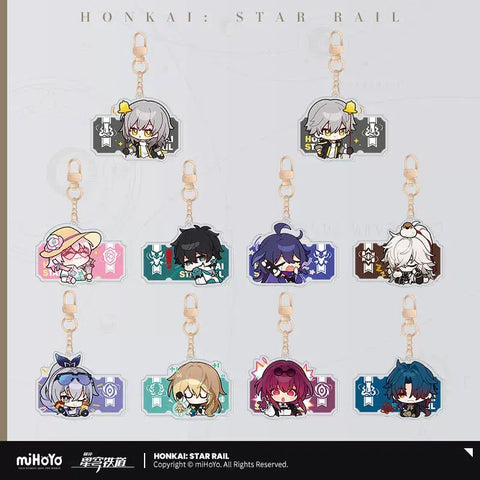 Honkai: Star Rail Pom-Pom Gallery Sticker Keychain