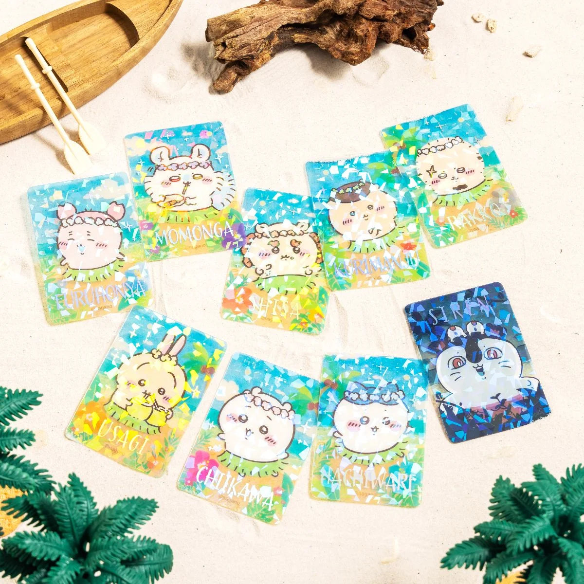 Chiikawa Movie Chiikawa Seaside Glitter Clear Card