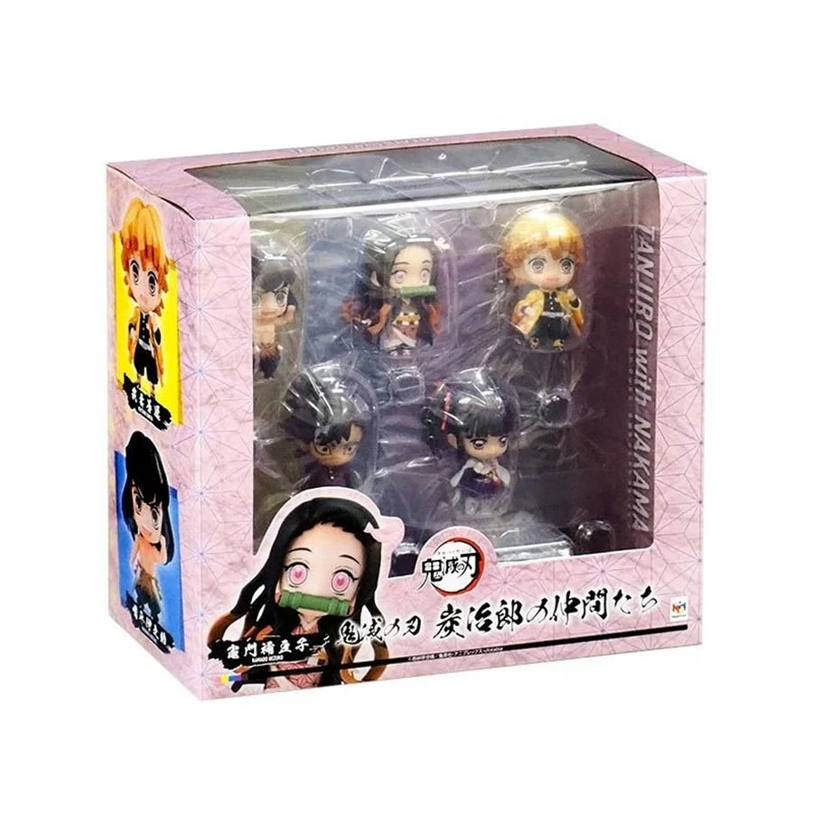 Megahouse Demon Slayer: Kimetsu no Yaiba Tanjiro and Friends Figure Mascot Set