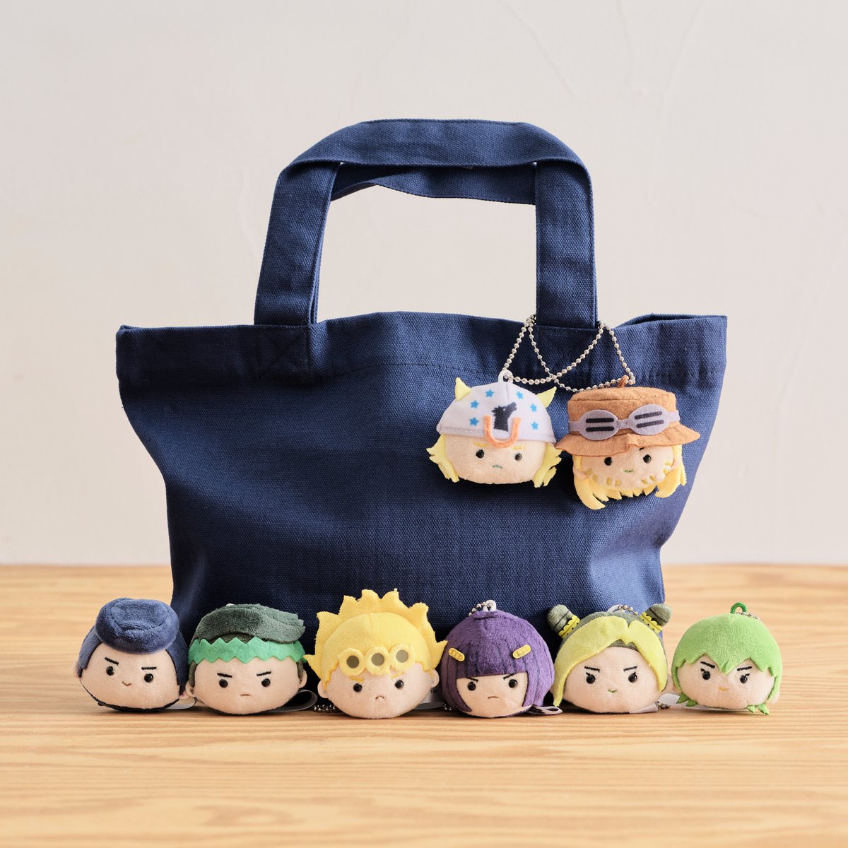 Bandai Namco THE★JOJO WORLD JoJo’s Bizarre Adventure Mini Face Plush Mascot Keychain Vol. 2 – Blind Box