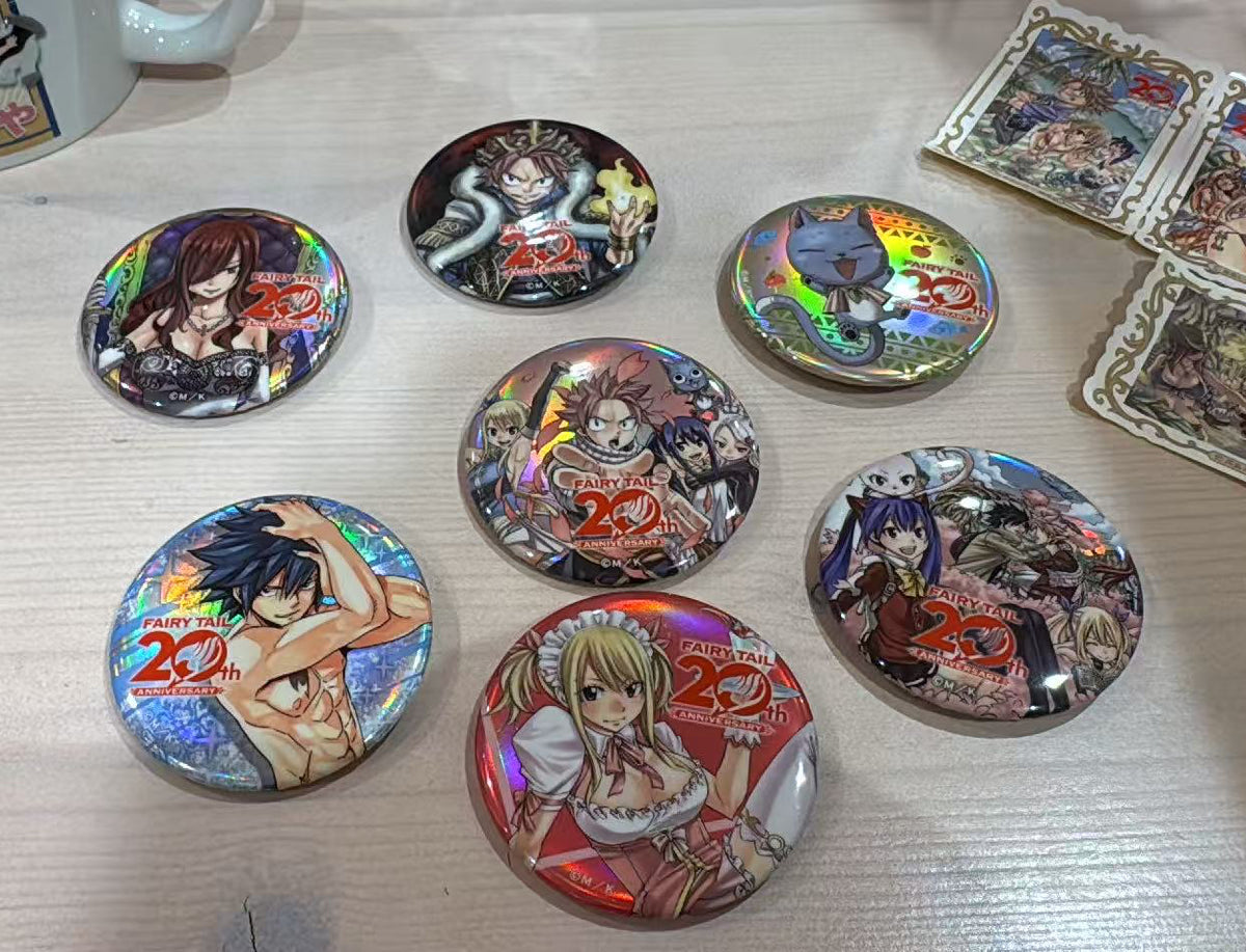 FAIRY TAIL Original Art Manga Illustration Trading Can Badge Collection
