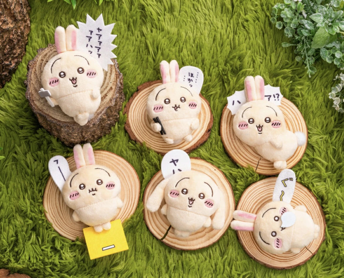 Chiikawa Usagi Darake Kuji E Prize Usagi Plush Badge – 1pc