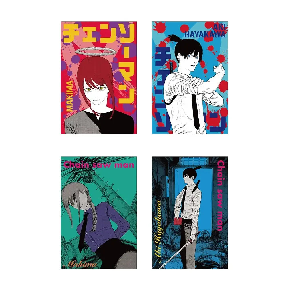 JUMP SHOP Chainsaw Man Gira Gira Metallic Postcard Collection – Card Pack