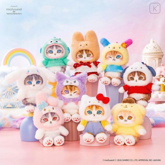 Japan Mofusand × Sanrio Squishy Potefuwa Mascot Holder - Cinnamoroll