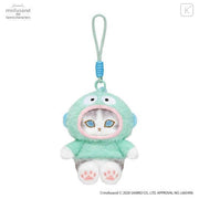 Japan Mofusand × Sanrio Squishy Potefuwa Mascot Holder - Hangyodon