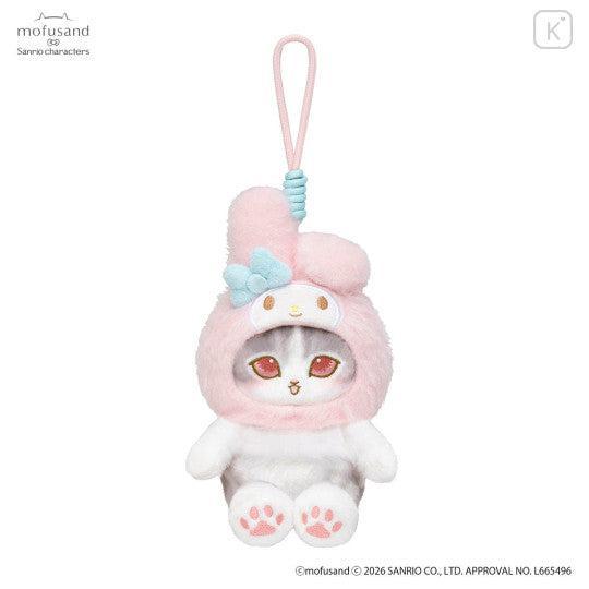 Japan Mofusand × Sanrio Squishy Potefuwa Mascot Holder - My Melody