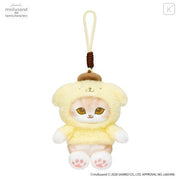 Japan Mofusand × Sanrio Squishy Potefuwa Mascot Holder - Pompompurin