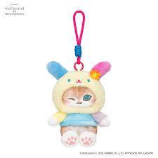 Japan Mofusand × Sanrio Squishy Potefuwa Mascot Holder - Usahana