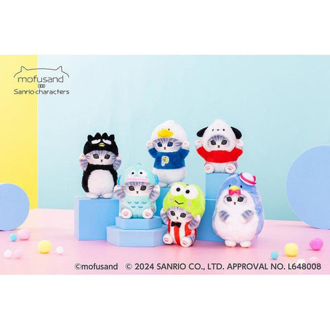 Japan mofusand X Sanrio Characters Plush Mascot Hangyodan