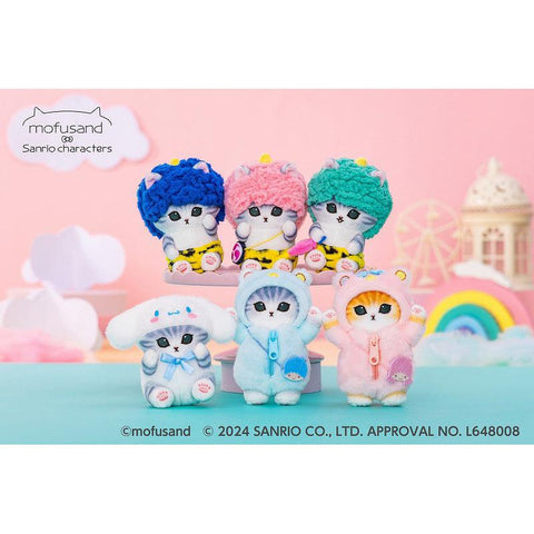 Japan mofusand X Sanrio Characters Plush Mascot My Little Twin Stars Kiki