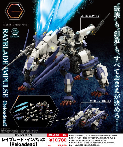 Kit Block Hexa Gear KOTOBUKIYA Rayblade Impulse Reloadead