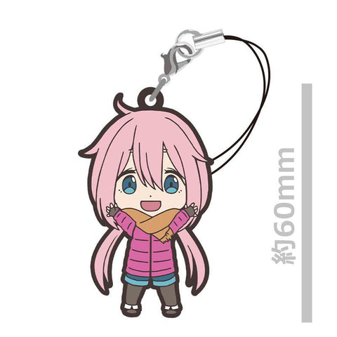 Laid-Back Yuru Camp Rubber Keychain