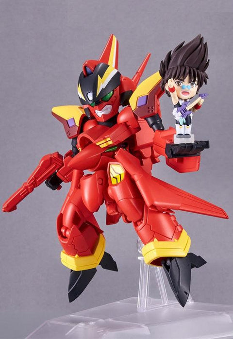 Macross 7 Bandai TINY SESSION VF-19 Custom Fire Valkyrie with Nekki Basara(JP)