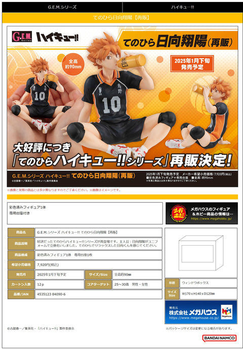 MegaHouse G.E.M. series Haikyu！！ Palm size Shoyo Hinata(Repeat) [preorder]