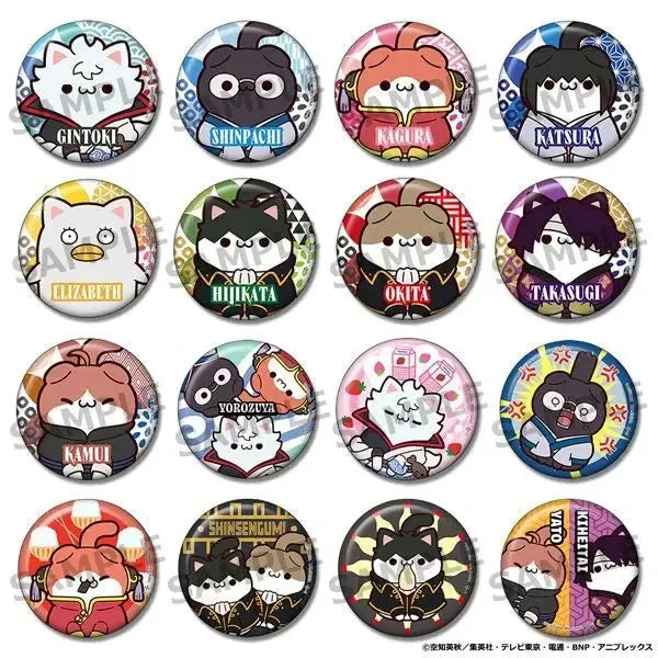 MegaHouse Gintama Cat Series Trading Can Badge