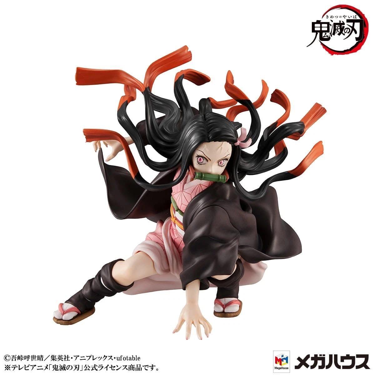 MegaHouse Precious G.E.M. Series Demon Slayer: Kimetsu no Yaiba Tanjiro Kamado and Nezuko Kamado figure set