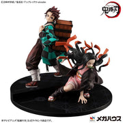MegaHouse Precious G.E.M. Series Demon Slayer: Kimetsu no Yaiba Tanjiro Kamado and Nezuko Kamado figure set
