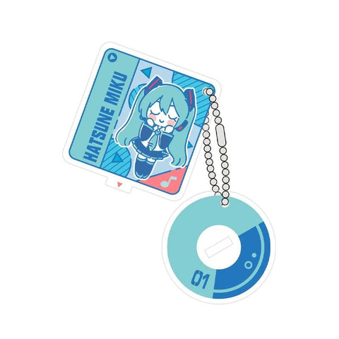 Moeyu Hatsune Miku CD Series Acrylic Pendant Second Dimension Peripheral Cute Miku Stand Keychain( 1 random)