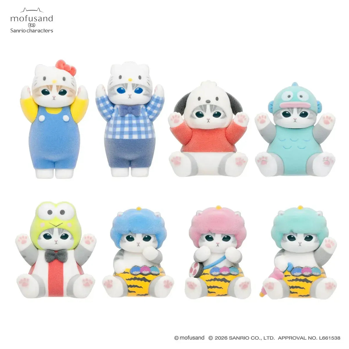 Mofusand × Sanrio Secret Fluffy Flocky Figure - Vol.1 Blind Box
