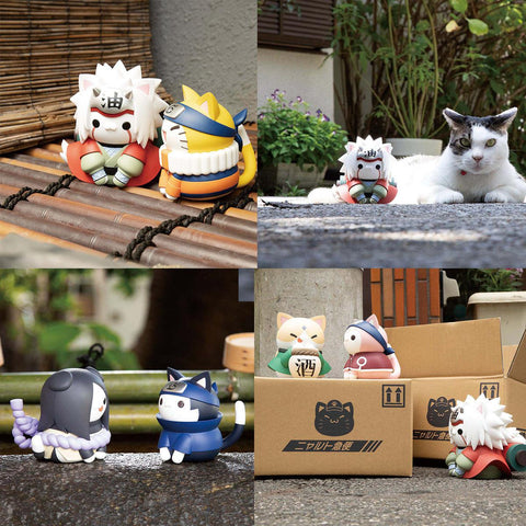 NARUTO MEGA CAT PROJECT MEGAHOUSE Nyanto! The Big Nyaruto Series The sannin set【with gift】
