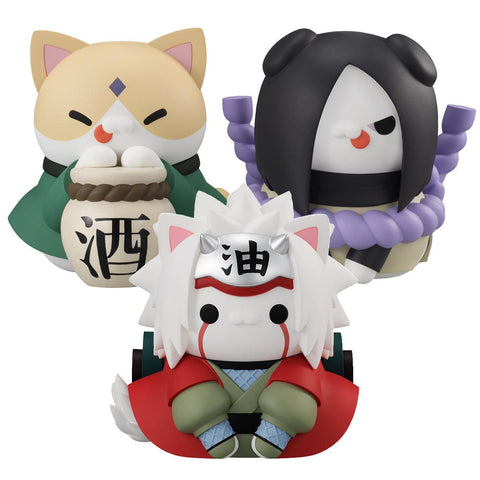 NARUTO MEGA CAT PROJECT MEGAHOUSE Nyanto! The Big Nyaruto Series The sannin set【with gift】