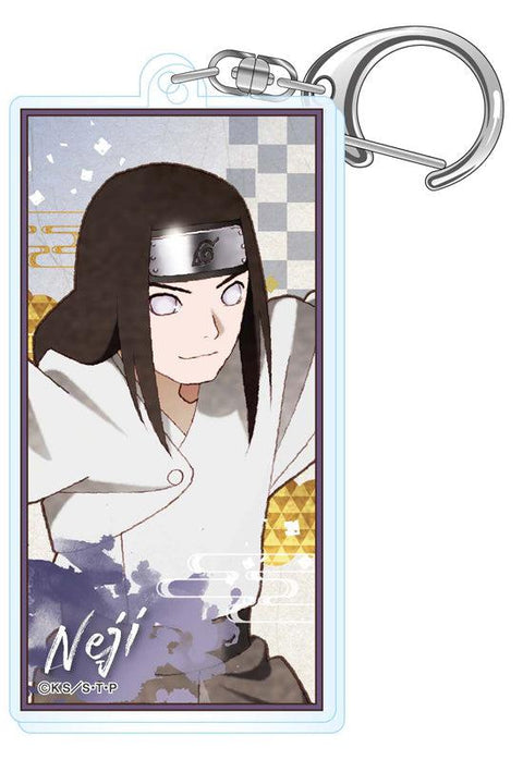 NARUTO -Shippuden- Twinkle Vintage Series Acrylic Banner Key Chain Hyuga Neji