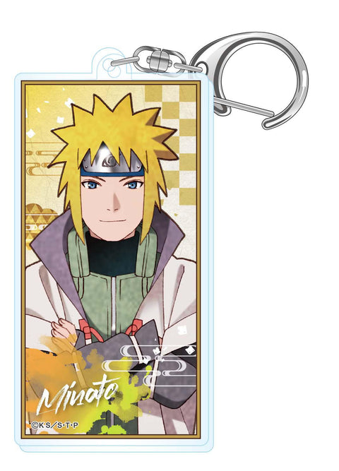 NARUTO -Shippuden- Twinkle Vintage Series Acrylic Banner Key Chain Namikaze Minato