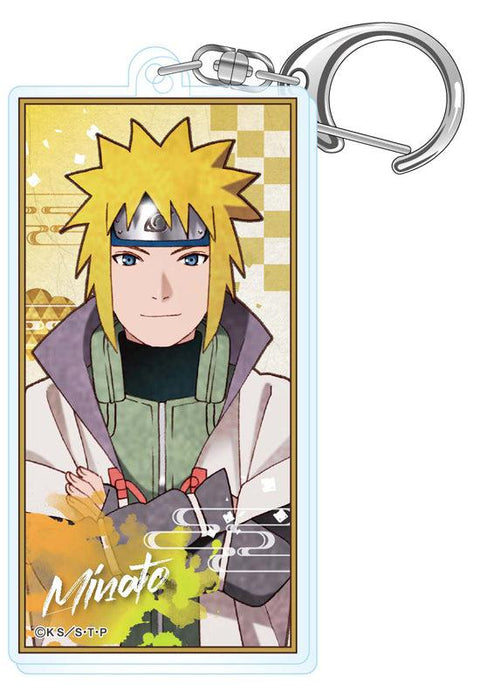 NARUTO -Shippuden- Twinkle Vintage Series Acrylic Banner Key Chain Namikaze Minato