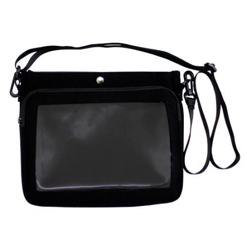 Coade Ita Live Pouch Wide Black – Clear Window Shoulder Ita Bag