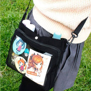 Coade Ita Live Pouch Wide Black – Clear Window Shoulder Ita Bag