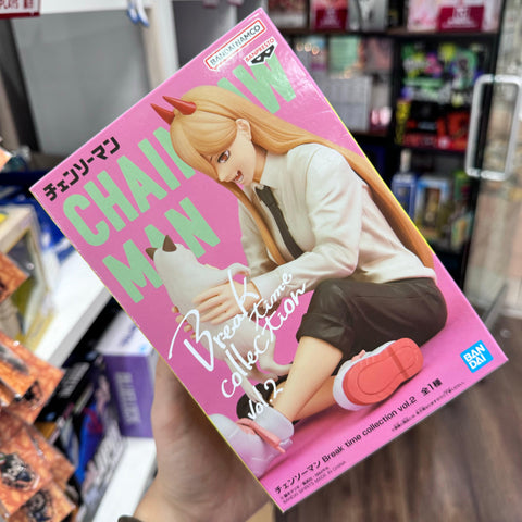New Break Time Chainsaw Man Figure Features Power with Meowy Cat Banpresto