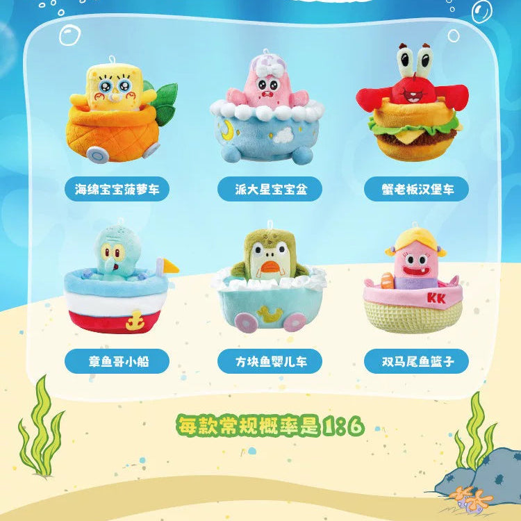 SpongeBob SquarePants Childhood Time Machine Series Wind-Up Plush Blind Box