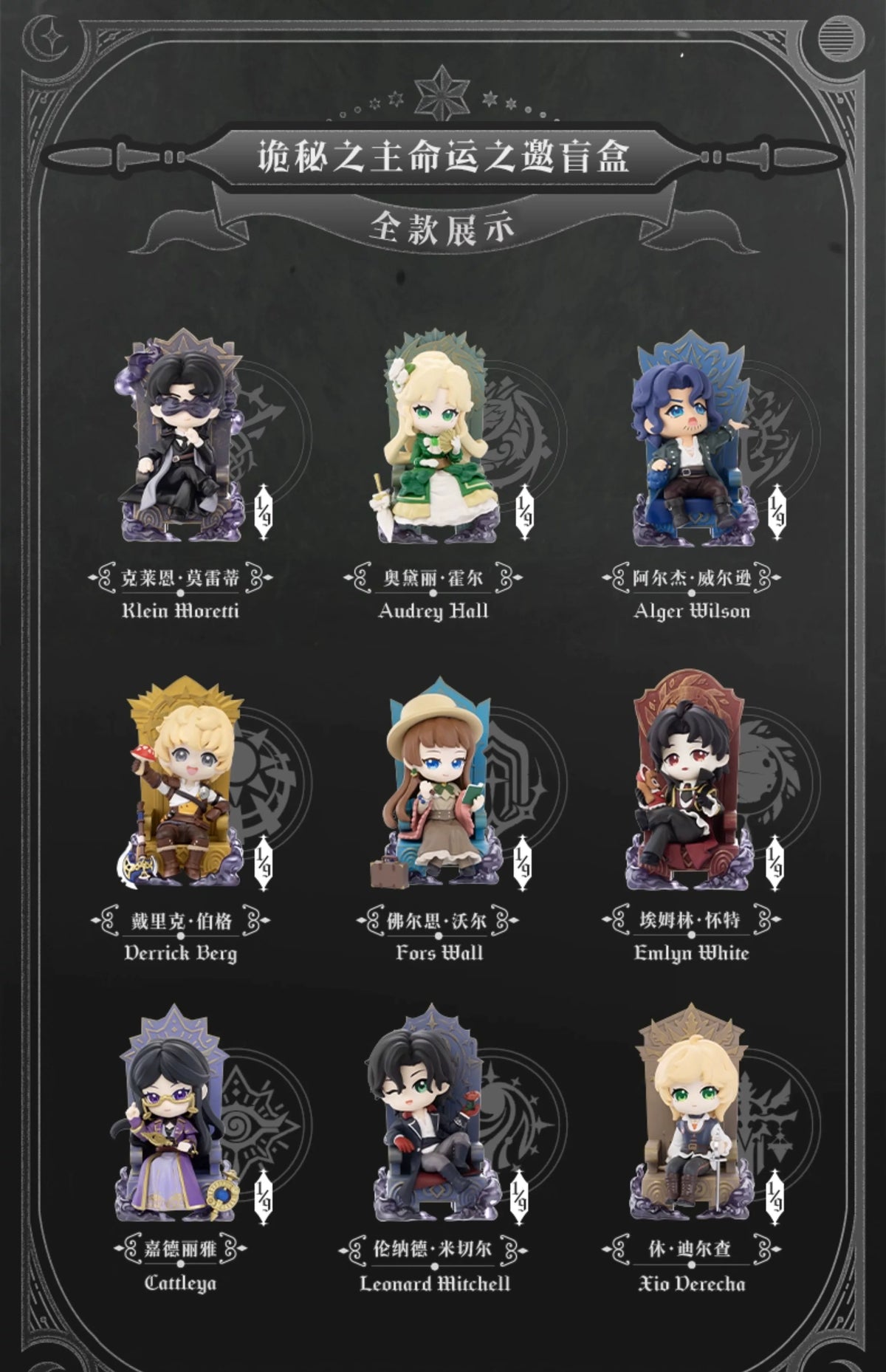 Playism Lord of Mysteries Invitation of Fate Series Blind Box