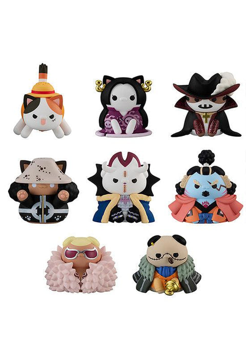 ONE PIECE MEGAHOUSE MEGA CAT PROJECT Nyan Piece Nya-n! Luffy and Seven Warlords of The Sea(set 8)