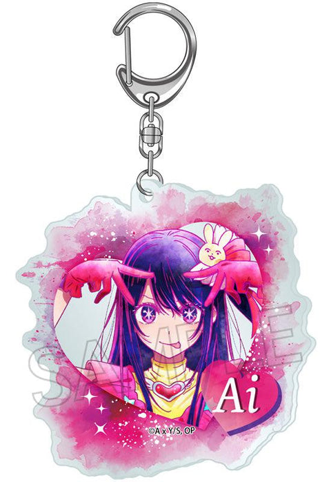 Oshi no Ko Twinkle Wet Color Series Acrylic Key Chain Ai