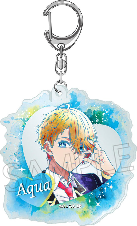 Oshi no Ko Twinkle Wet Color Series Acrylic Key Chain Aqua