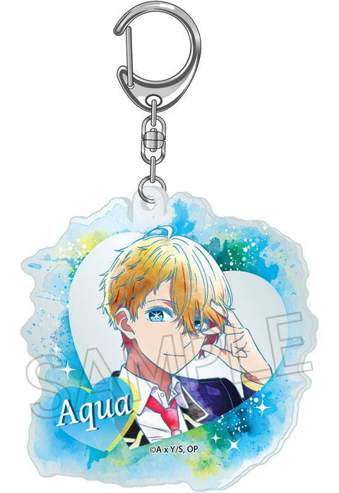 Oshi no Ko Twinkle Wet Color Series Acrylic Key Chain Aqua