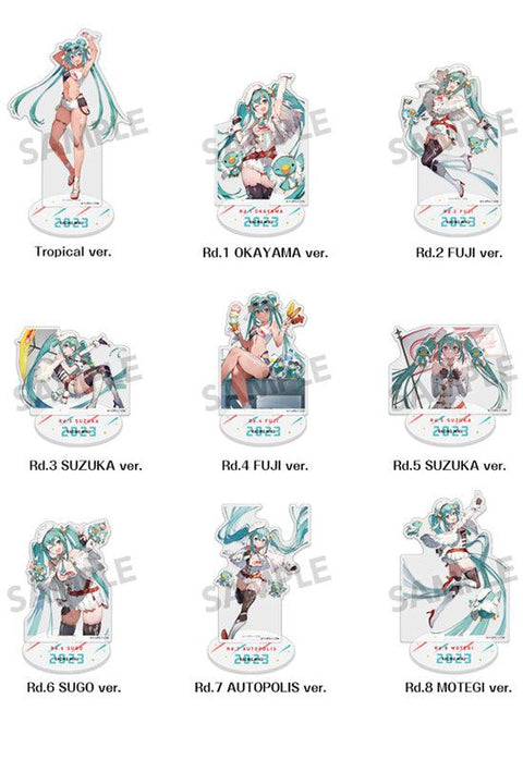 Racing Miku 2023 Hobby Stock Acrylic Figure (1-9 Selection)