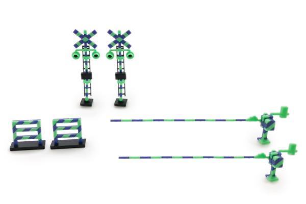 Railway Crossing（Green×Blue)