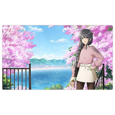 Rascal Does Not Dream Curtain Tamashii Original Illustration Rubber Mat Sakurajima Mai / Cherry Blossoms