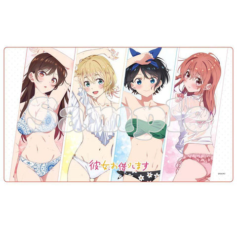 Rent-A-Girlfriend Season 3 Matsumoto Shoji Original Illustration Rubber Mat Swimsuit Ver.