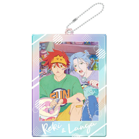SK8 the Infinity azumaker Hologram Acrylic Key Chain C Reki & Langa