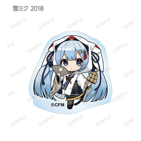 SNOW MIKU 2024 armabianca Trading Snow Miku Art by Binchou Maguro Acrylic Sticker