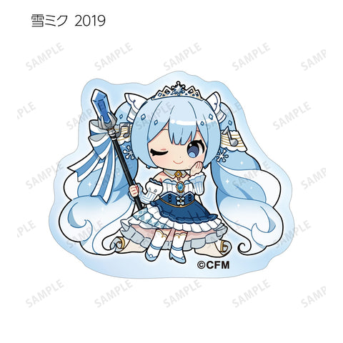 SNOW MIKU 2024 armabianca Trading Snow Miku Art by Binchou Maguro Acrylic Sticker