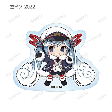 SNOW MIKU 2024 armabianca Trading Snow Miku Art by Binchou Maguro Acrylic Sticker