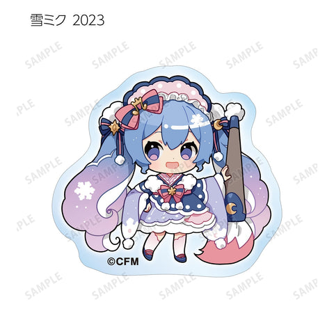 SNOW MIKU 2024 armabianca Trading Snow Miku Art by Binchou Maguro Acrylic Sticker