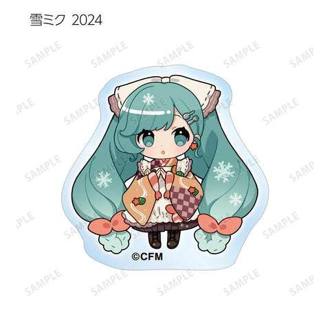 SNOW MIKU 2024 armabianca Trading Snow Miku Art by Binchou Maguro Acrylic Sticker