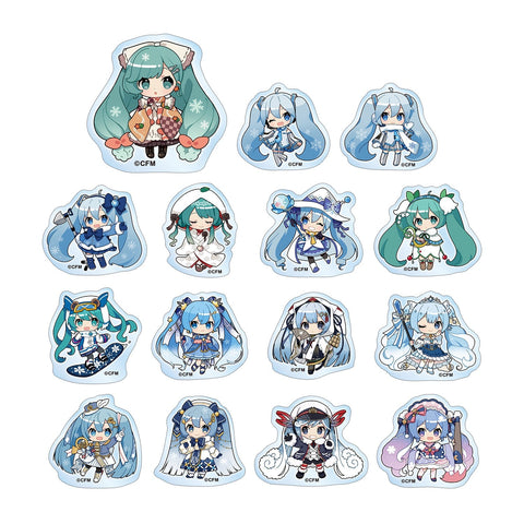 SNOW MIKU 2024 armabianca Trading Snow Miku Art by Binchou Maguro Acrylic Sticker