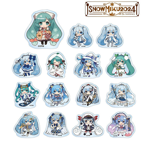 SNOW MIKU 2024 armabianca Trading Snow Miku Art by Binchou Maguro Acrylic Sticker