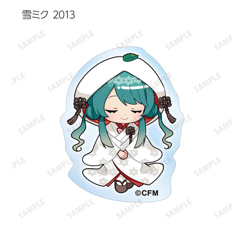 SNOW MIKU 2024 armabianca Trading Snow Miku Art by Binchou Maguro Acrylic Sticker